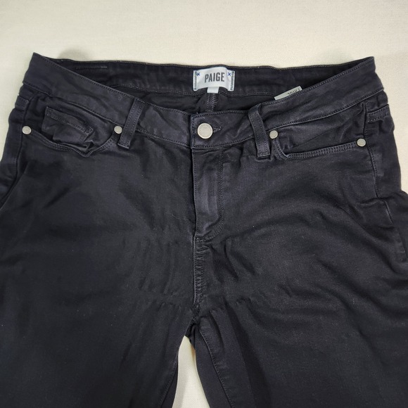 Paige Verdugo Ultra Skinny Jeans  Black Women's Size 32 (fit 33W 29L) - Picture 2 of 16